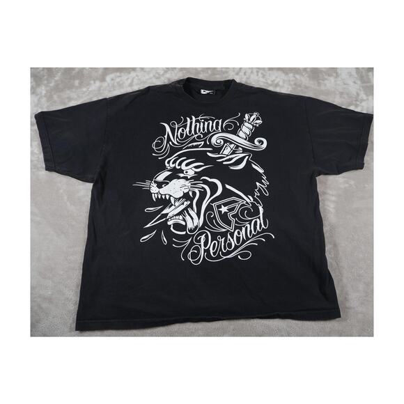 Famous Stars and Straps Shirt Mens 3XL Nothing Personal Panther Graphic Tee - Picture 1 of 8